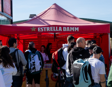 Carpa del Circuito de Pádel Estrella Damm
