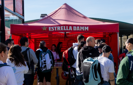 Carpa del Circuito de Pádel Estrella Damm