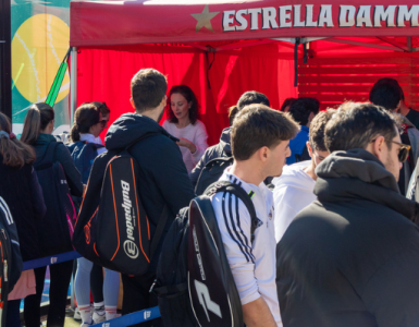 Carpa del Circuito de Pádel Estrella Damm