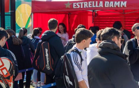 Carpa del Circuito de Pádel Estrella Damm